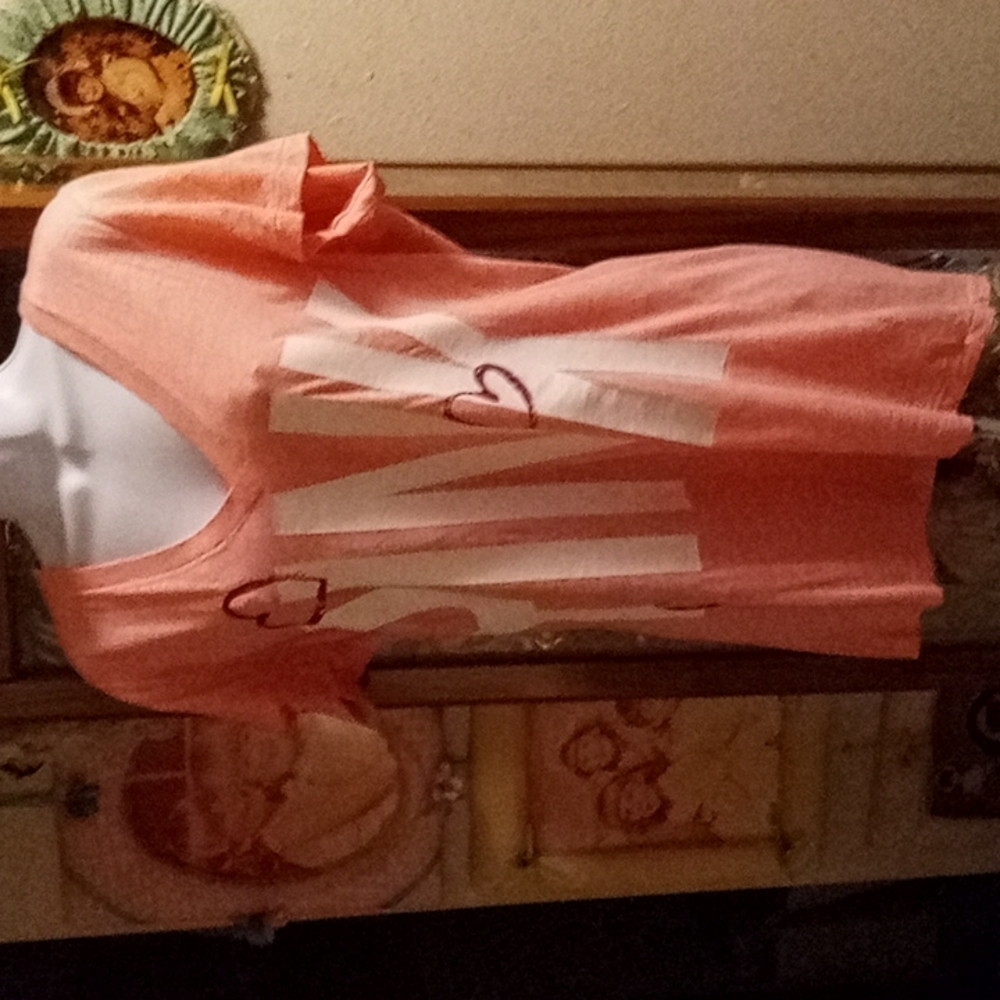 NWOT PINK Victoria's Secret Tshirt/Sparkly Hearts